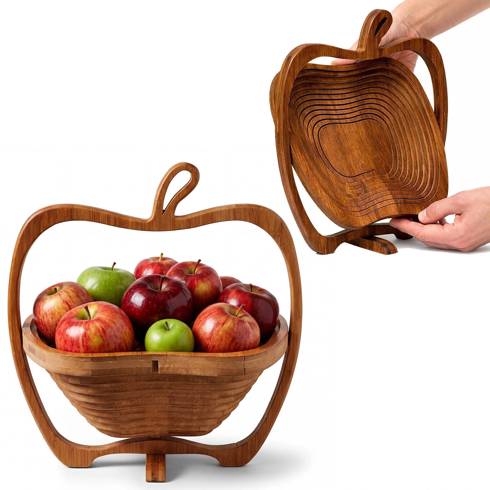 Bamboo Fruit Bowl Basket