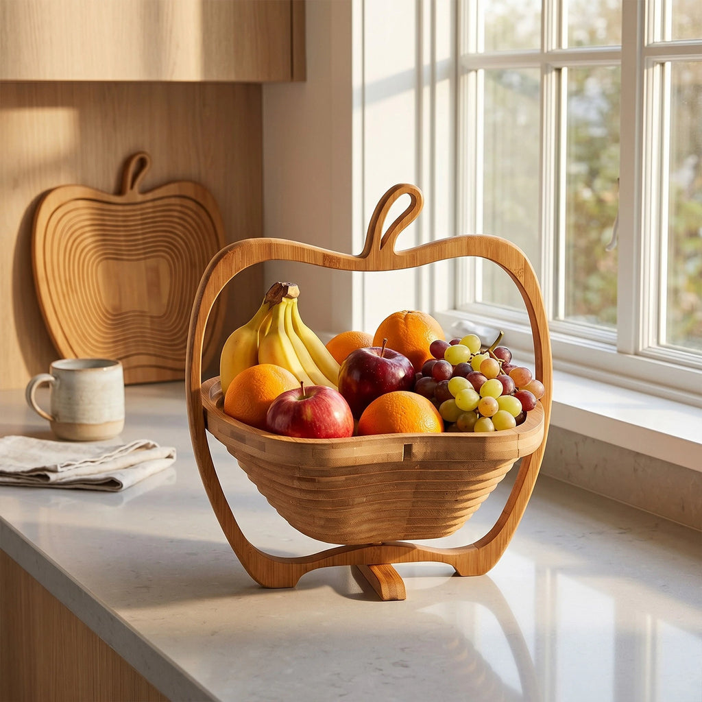 Bamboo Fruit Bowl Basket