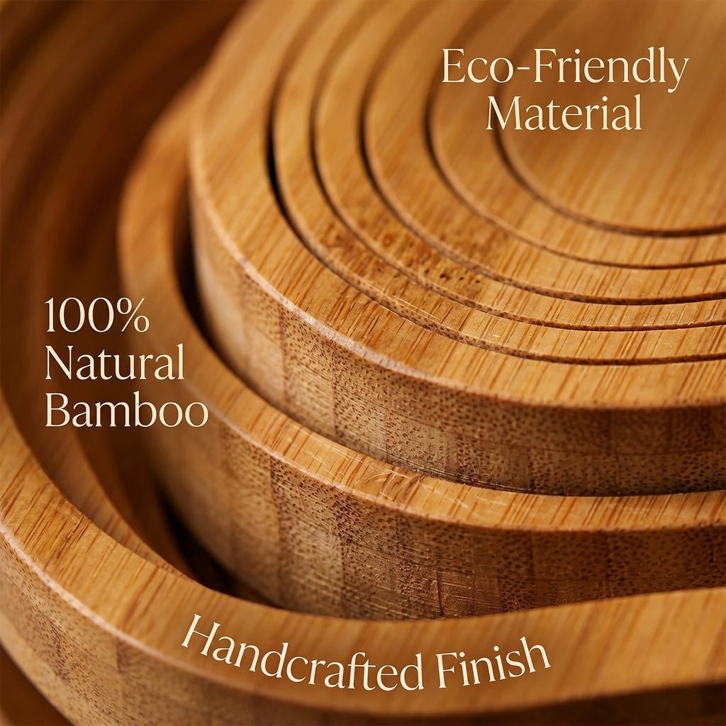 Bamboo Fruit Bowl Basket
