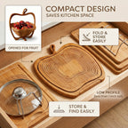 Bamboo Fruit Bowl Basket