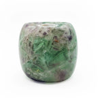 Natural Fluorite Crystal Tealight Holder for Calming Energy