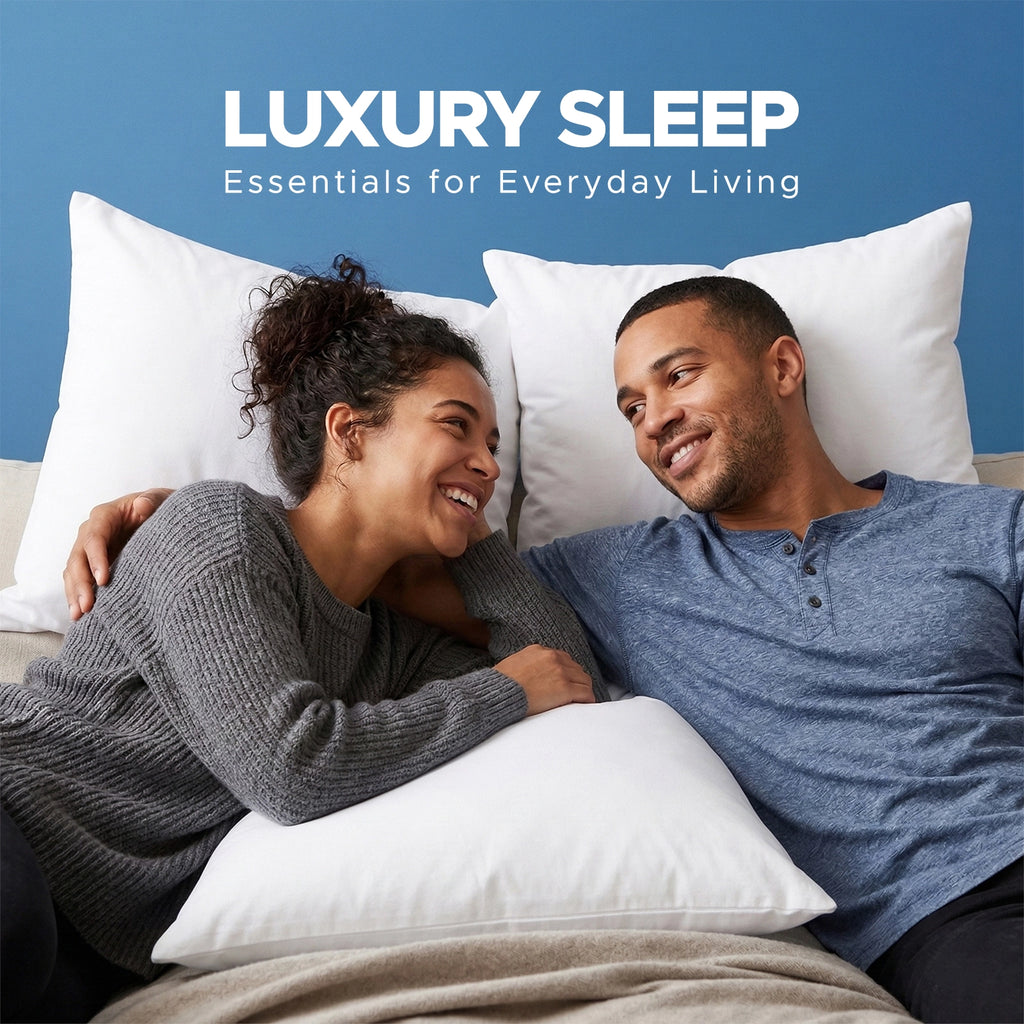 Duck Feather Filled Pillow Set