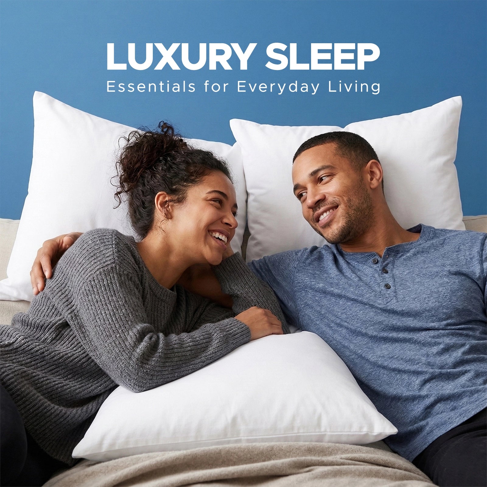 Duck Feather Filled Pillow Set