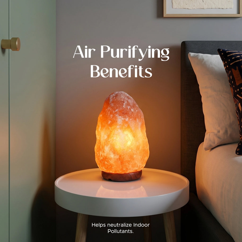 Natural Himalayan Pink Salt Electric Lamp for Calming Ambience