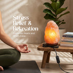 Natural Himalayan Pink Salt Electric Lamp for Calming Ambience