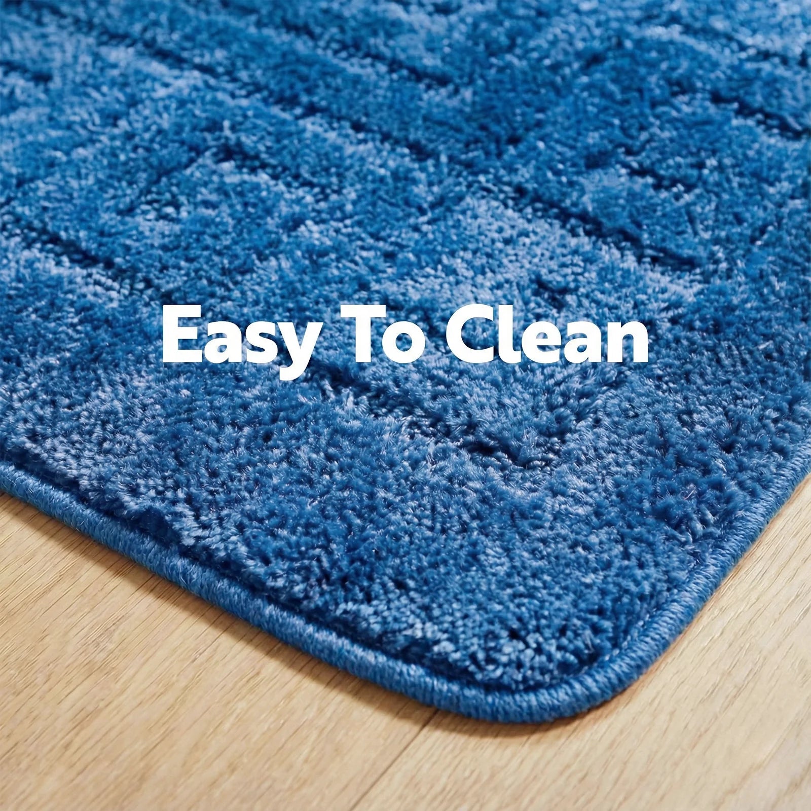 Machine Washable Bath Mat Set for Commode