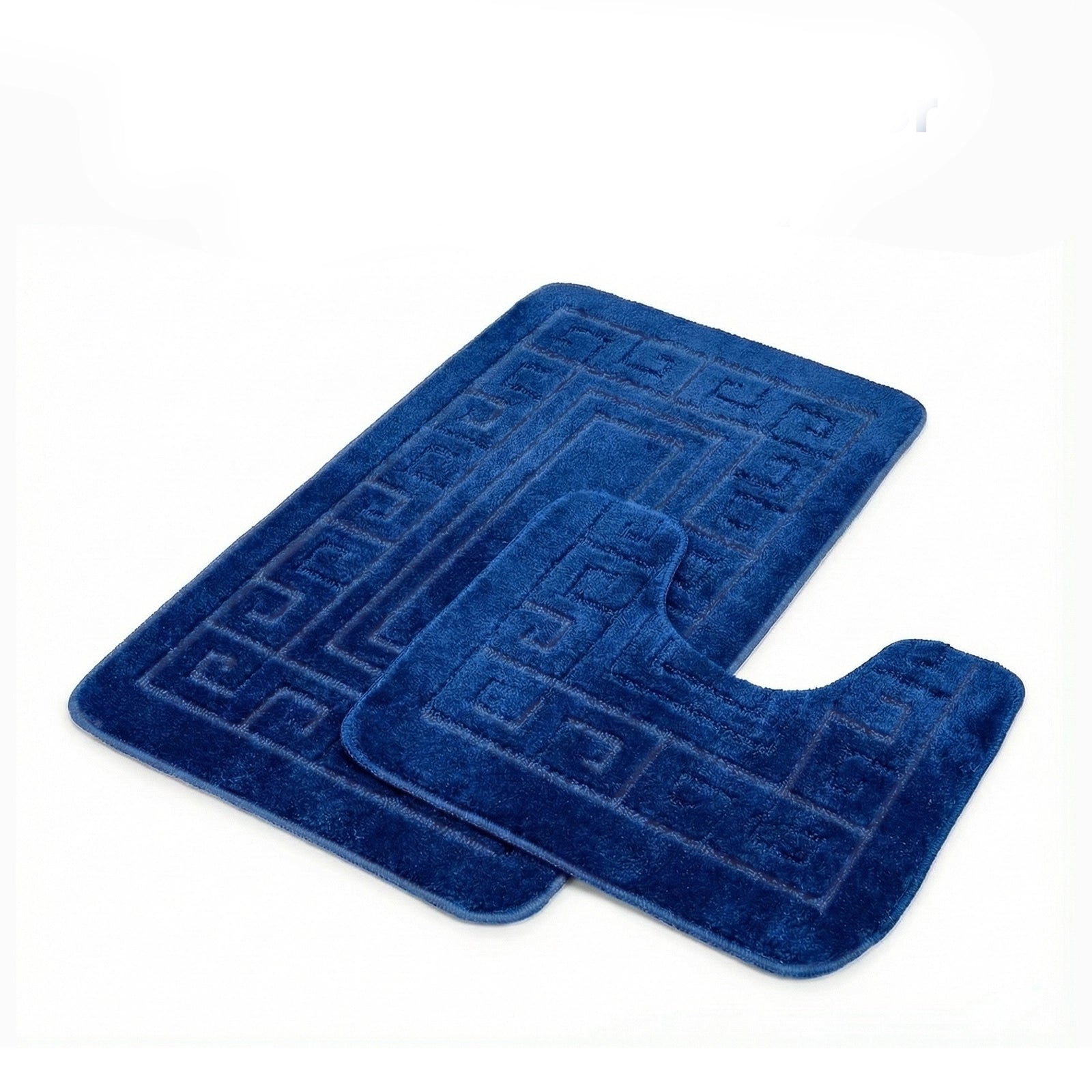 Machine Washable Bath Mat Set for Commode