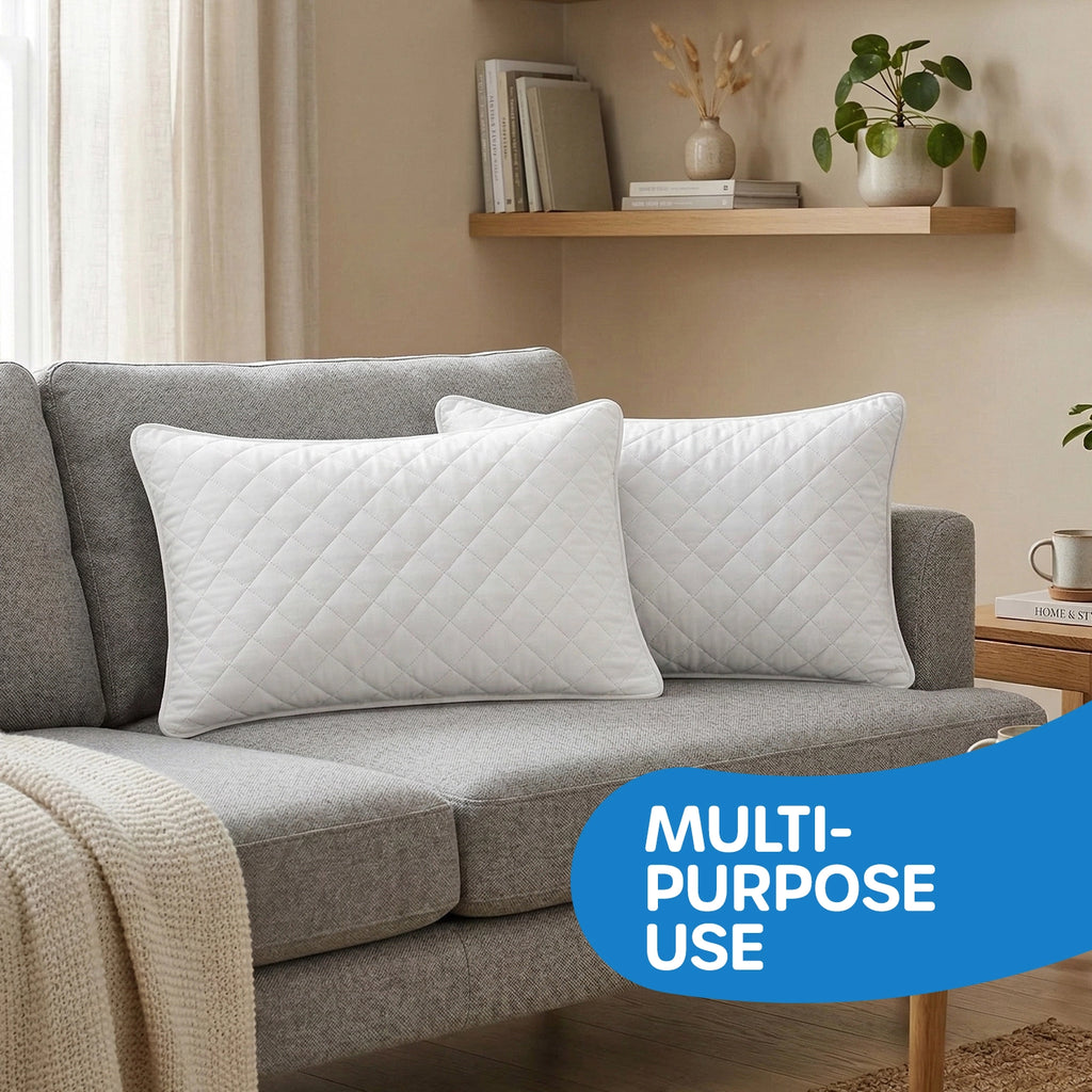 Premium Quilted Hollow Fibre Pillow Set
