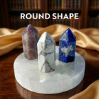 Selenite Charging Plate Round Shape