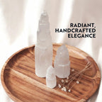 Selenite Mountain Tower Natural Crystal