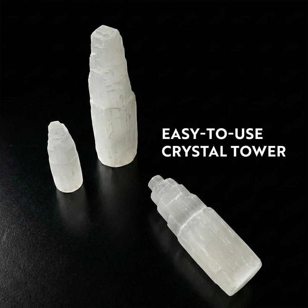 Selenite Mountain Tower Natural Crystal