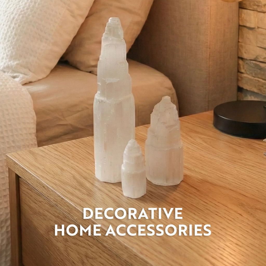 Selenite Mountain Tower Natural Crystal
