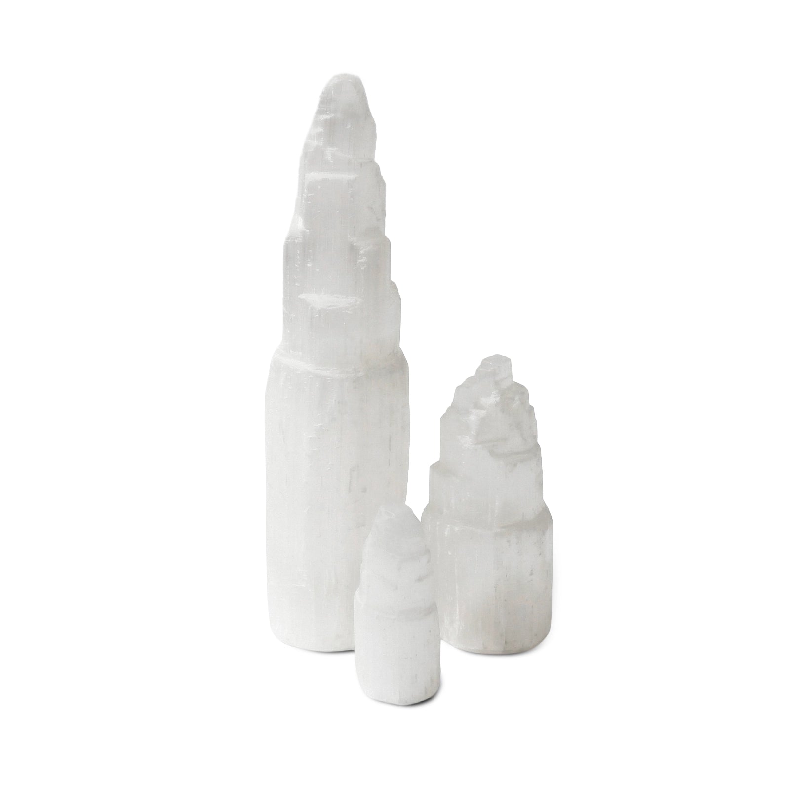 Selenite Mountain Tower Natural Crystal