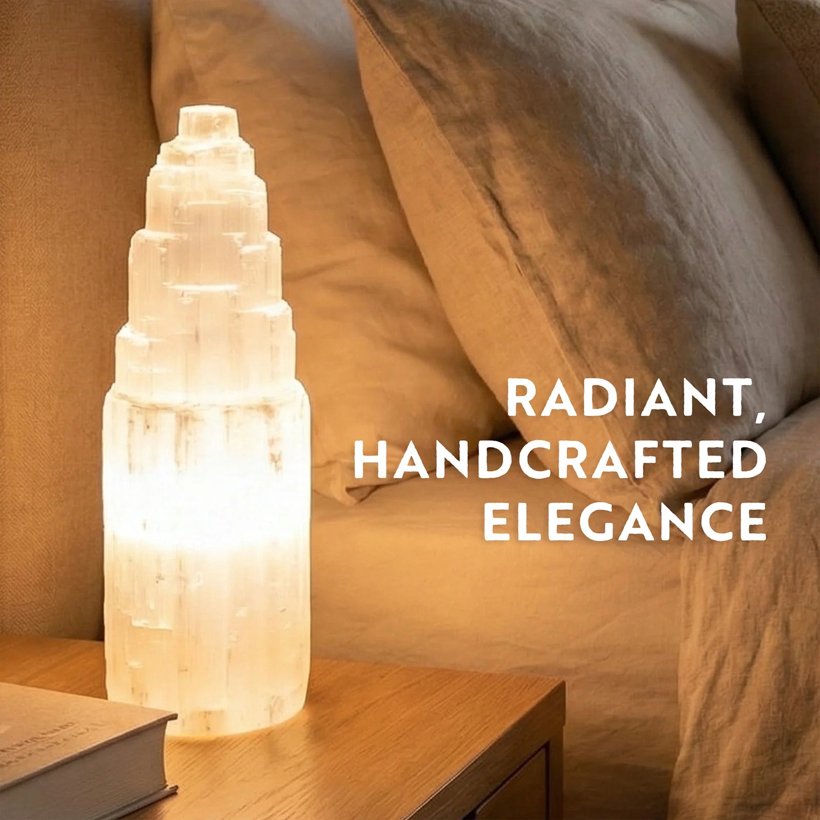 Moroccan Selenite Mountain Lamp