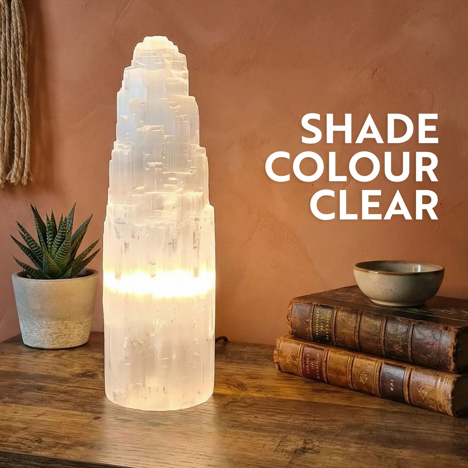 Moroccan Selenite Mountain Lamp