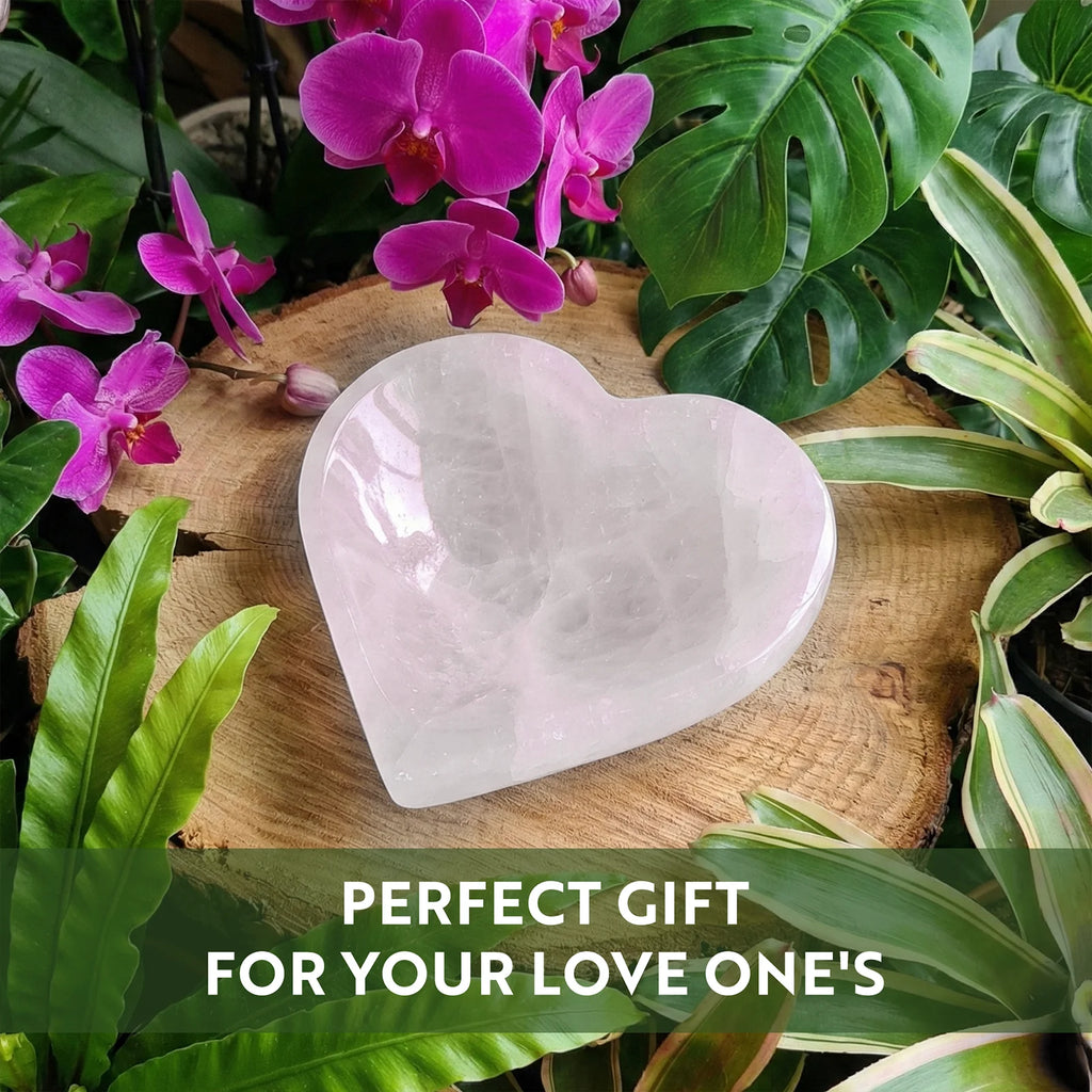 Selenite Bowl Natural Crystal Heart Shape