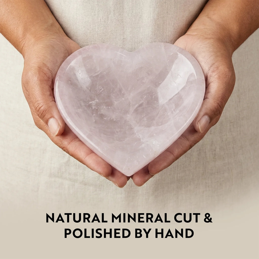 Selenite Bowl Natural Crystal Heart Shape