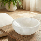 Selenite Bowl Round Shape Natural Crystal