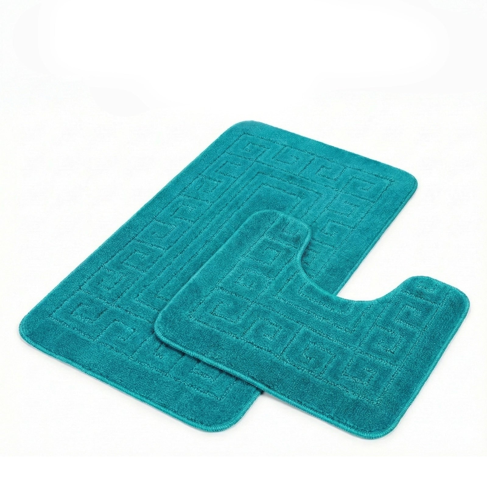 Machine Washable Bath Mat Set for Commode