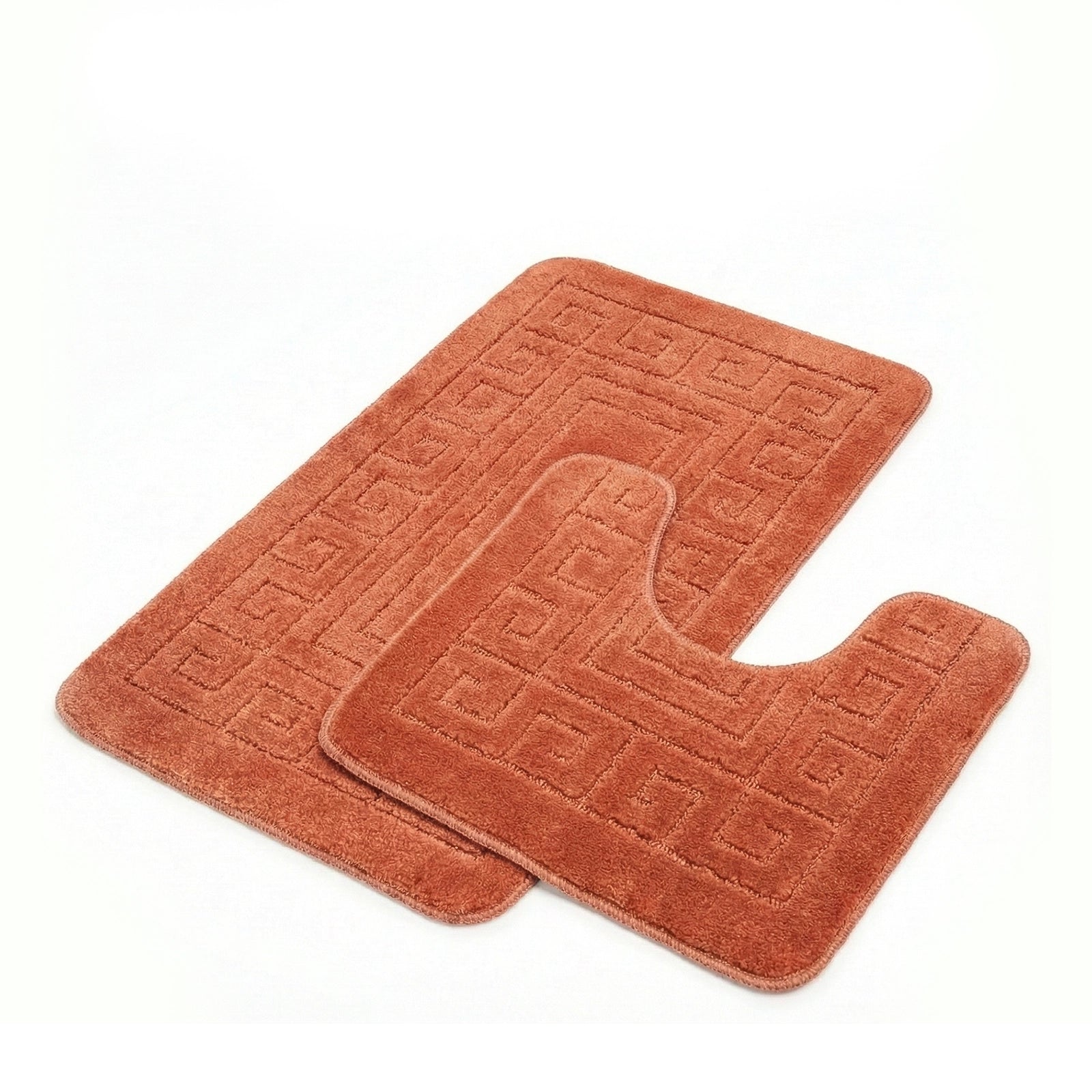 Machine Washable Bath Mat Set for Commode
