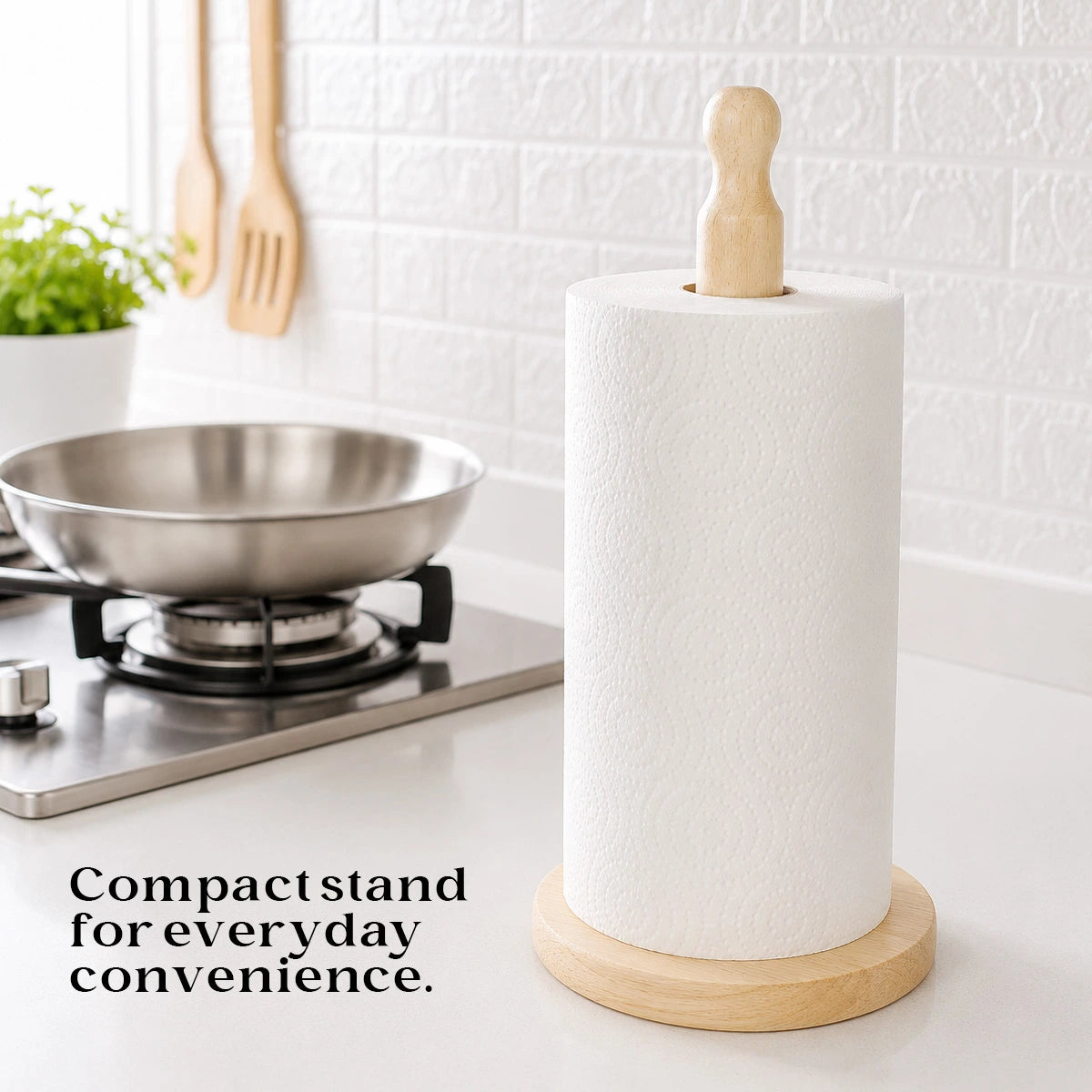 Wooden Paper Towel Holder