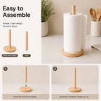 Wooden Paper Towel Holder