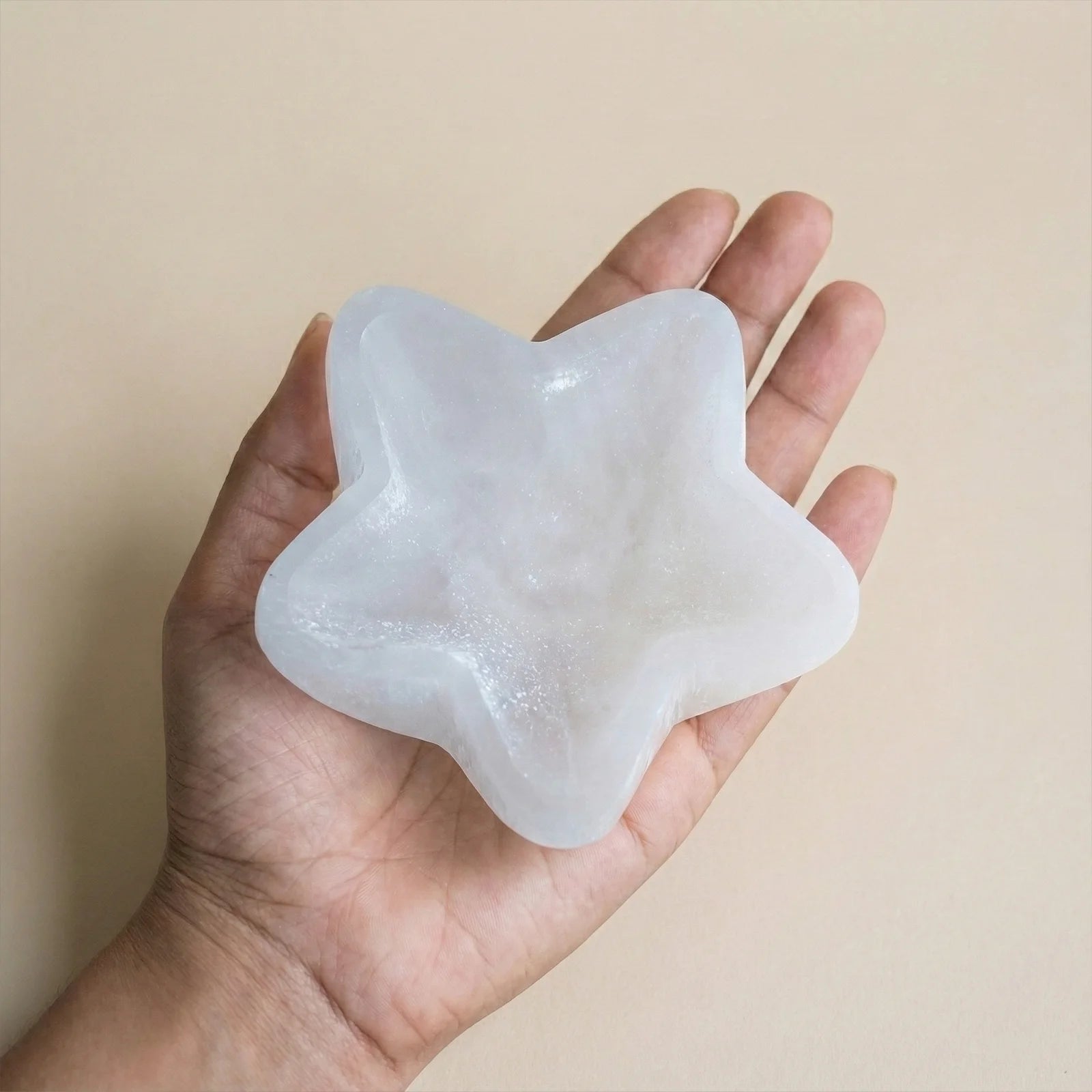 Selenite Bowl Natural Crystal Star Shape